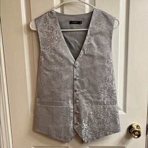 Faux Silver Men's Vest